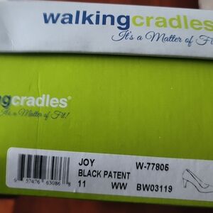 Walking Cradles Black Patent Shoes